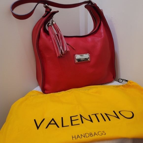 Red handbag genuine leather - Picture 3 of 16